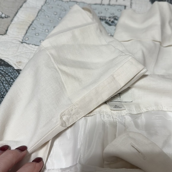 Loft “Ann” fit lined linen crop pants - Picture 3 of 3